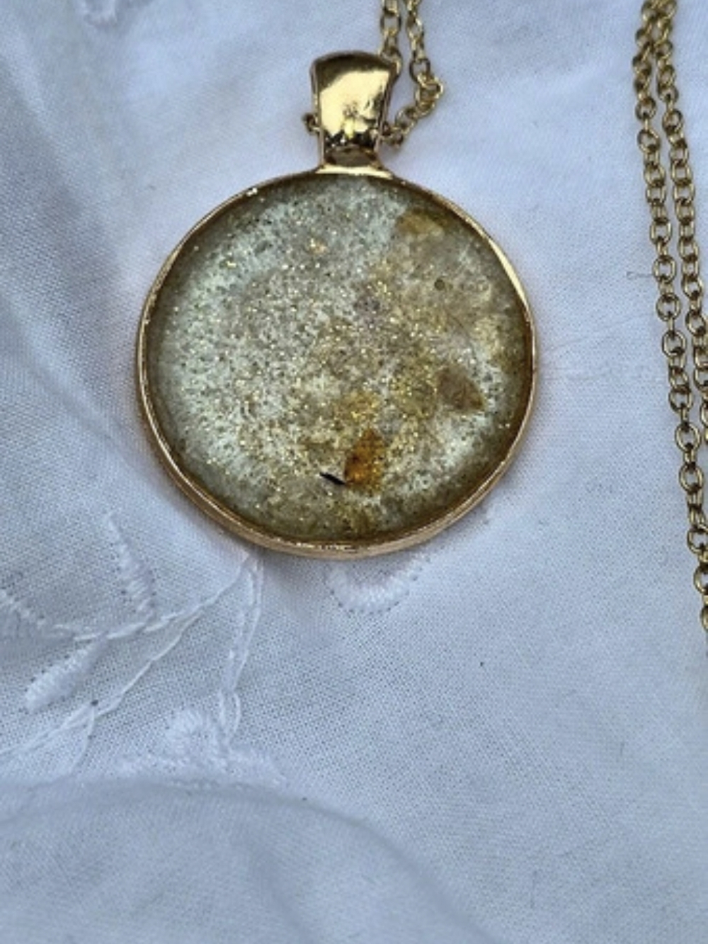Lit Creations Citrine Chip Pendant Necklace